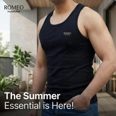 Pack of 3: Combed Cotton Summer Vest