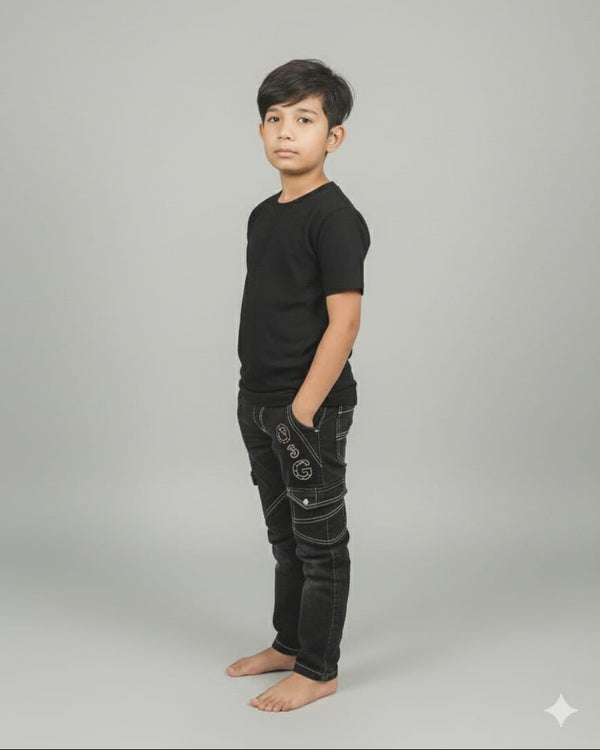 6 piece pack forest Kids Unisex Dri-Fit Quick Dry T Shirt Round Neck